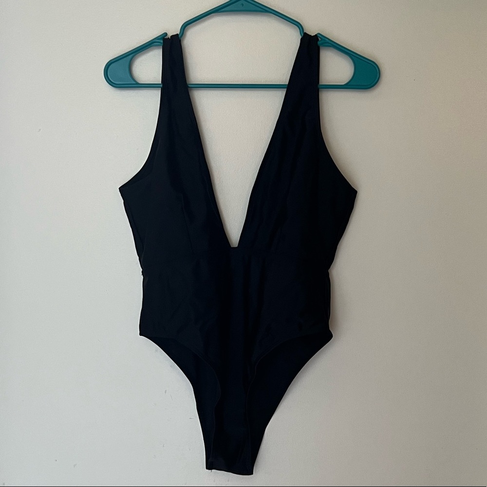 🖤 Plunging One-Piece Swimsuit